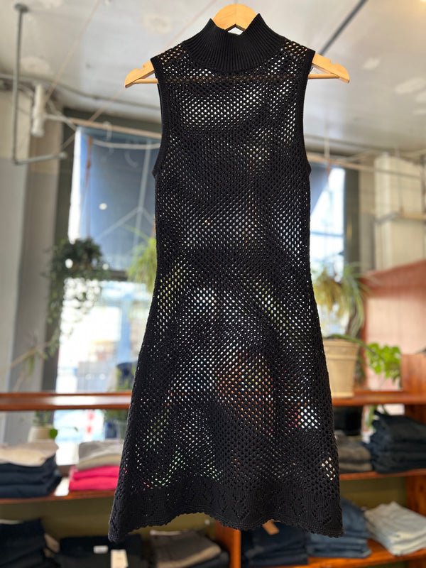 Net Mini Dress - Black