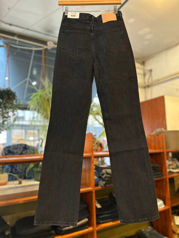Louis Long High Straight in Black Stone Wash