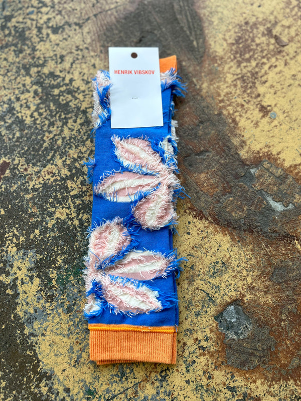 Fuzzy Flower Femme Socks