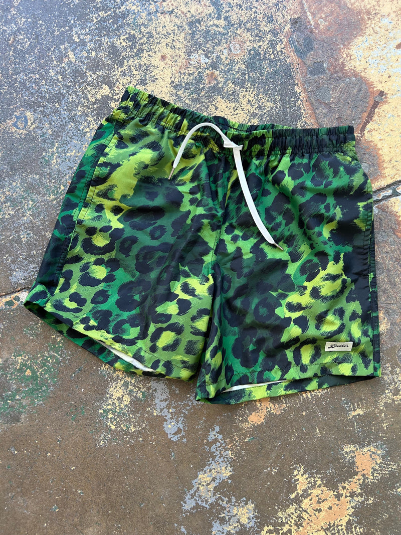 Swim Trunk - Green Print