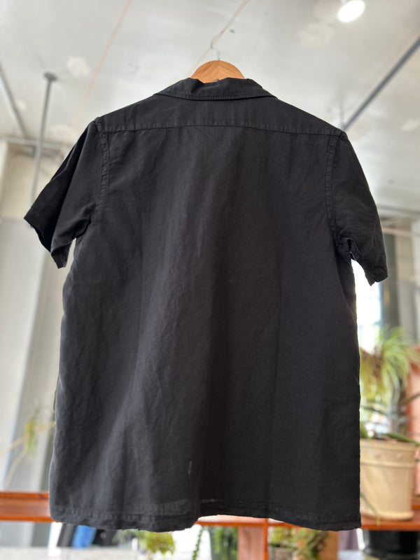 Linen Short Sleeve - Deep Black