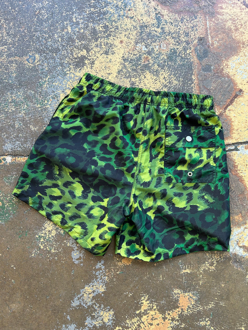 Swim Trunk - Green Print