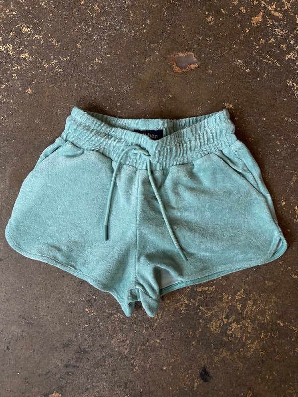 Terry Low Shorts - Green
