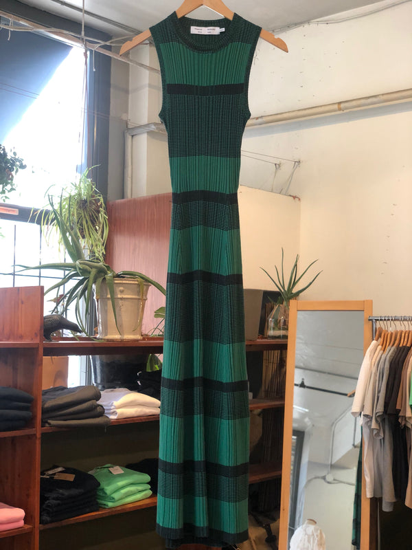 Mini Stripe Sleeveless Knit Dress