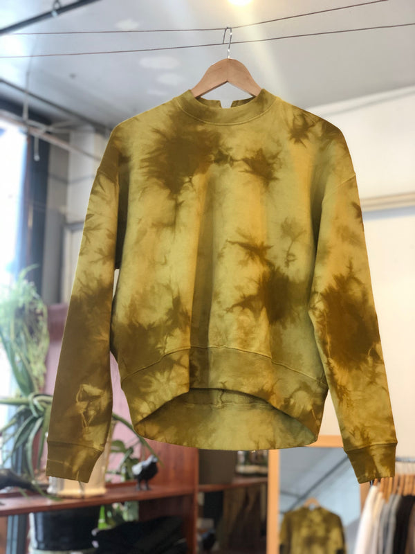 Tie Dye Sweatshirt - Sulphur/Muted Lime