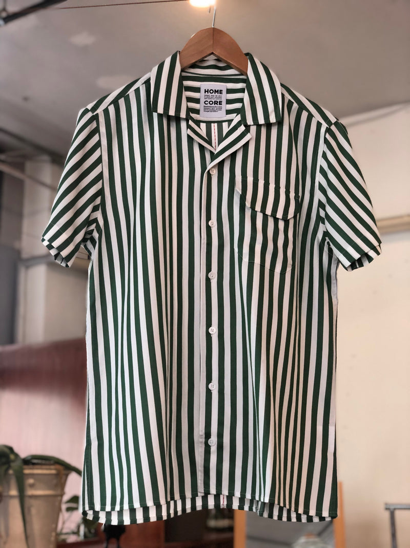 Guarda Shirt - Green/Cream Stripes