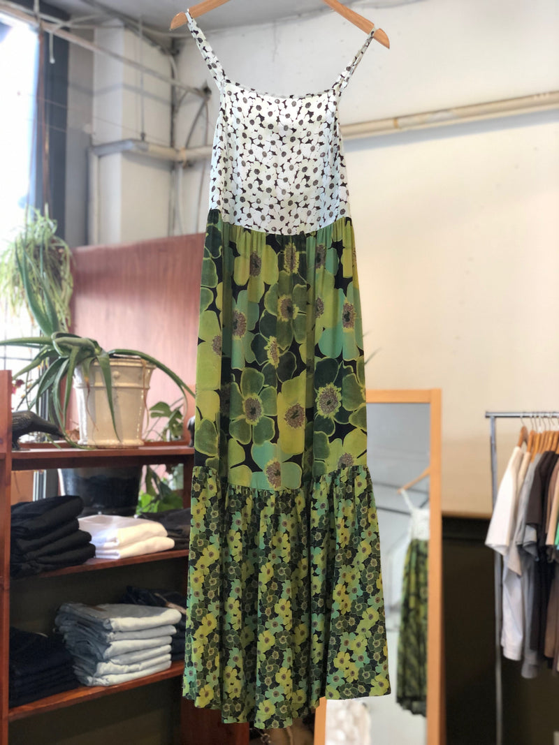 Eden Dress - Floral Olive Combo