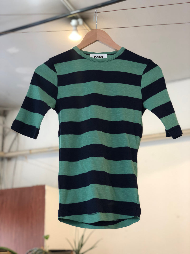 Charlotte Short Sleeve T-Shirt - Green/Navy