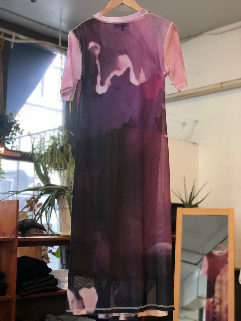Ella Dress - Pink Floral Abstract