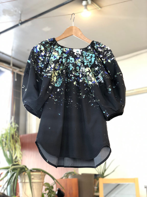 Floral Puff Sleeve Blouse