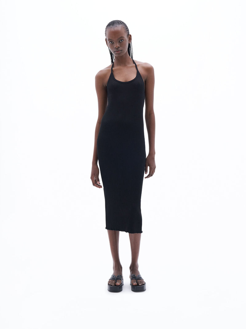 Rib Halter Dress