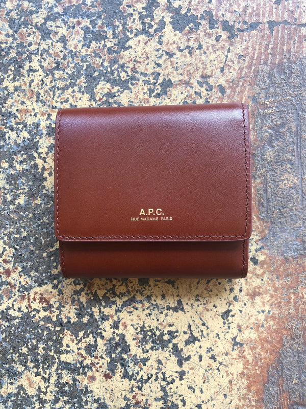 Large Lois Compact Wallet - Brown